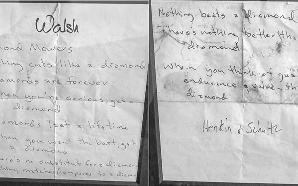 Bills note side by side