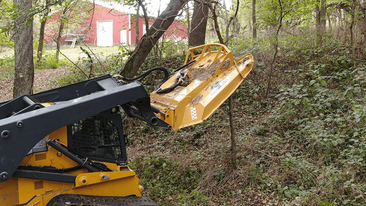 Landclearing with a SK Brush Cutter Pro 