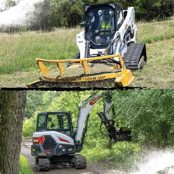 Skid Steer vs. Excavator | Which is better for Mulching?