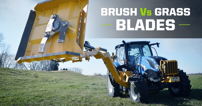 Brush vs grass blades
