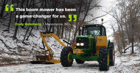 Tractor Brushing & Mowing in a Township