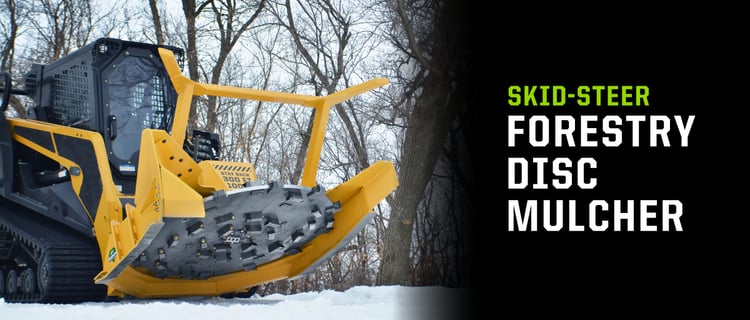 skid-steer forestry disc mulcher