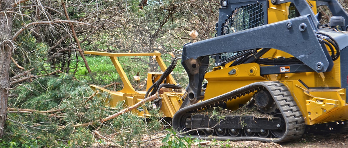 How To Clear An Overgrown Property With A SkidSteer
