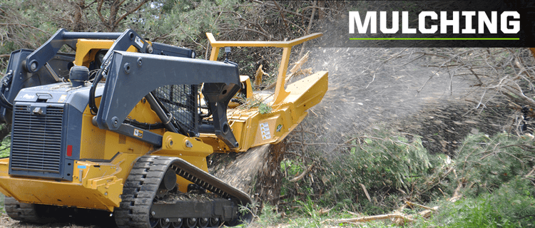 mulching with a skid-steer