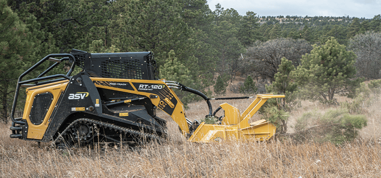 Brush Cutter in Field