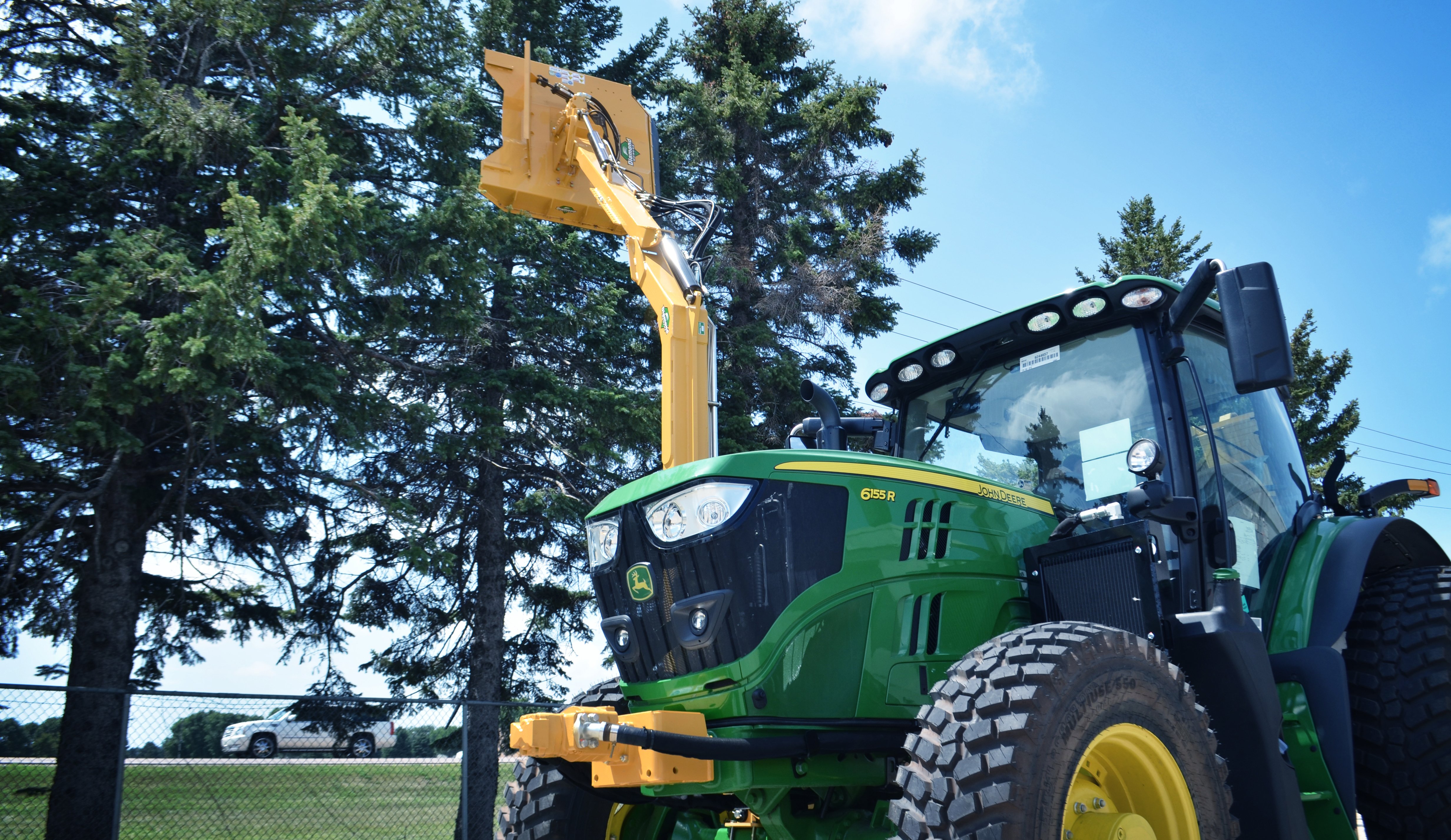 Tires for Rear Cradle Boom Rotary Mower