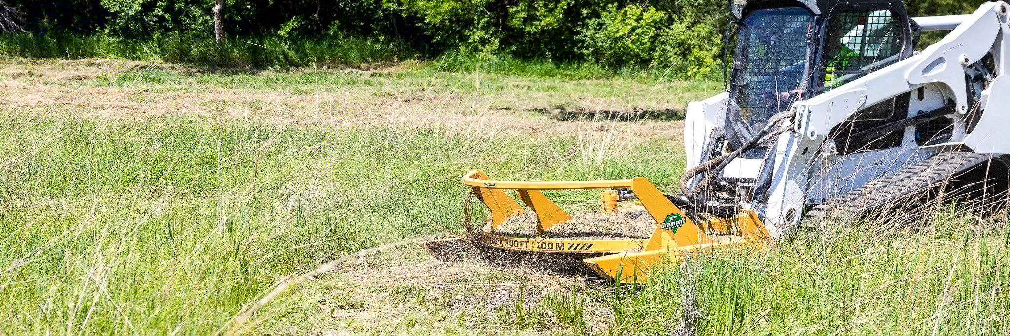 brush cutter pro x in a field