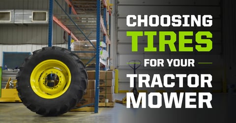 Tractor Mower Tires Selection
